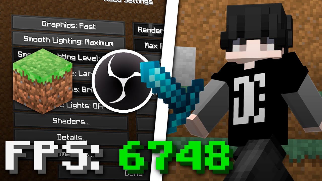 Liberando as minhas Configurações para Aumentar FPS (Minecraft & OBS Studio)