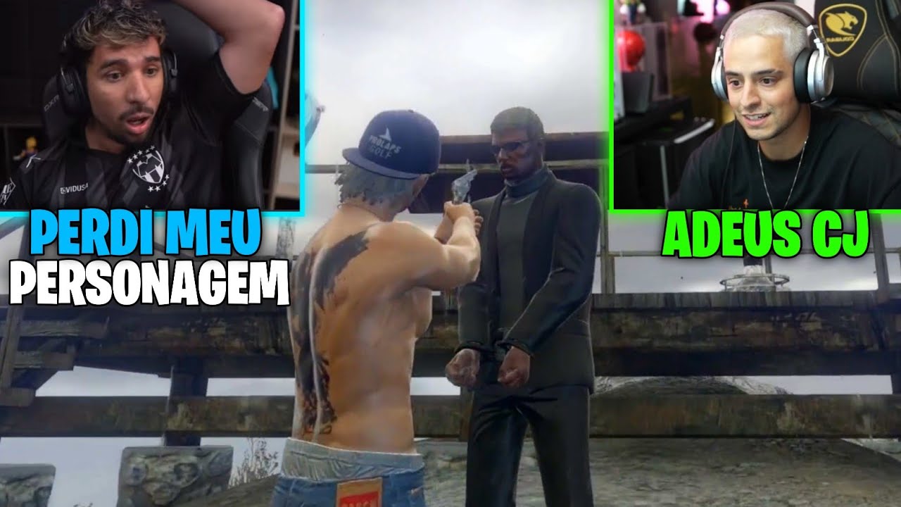 FIM DO CJ E CONNOR! PIUZINHO E CORINGA PERDERAM OS PERSONAGEMS NO GTA