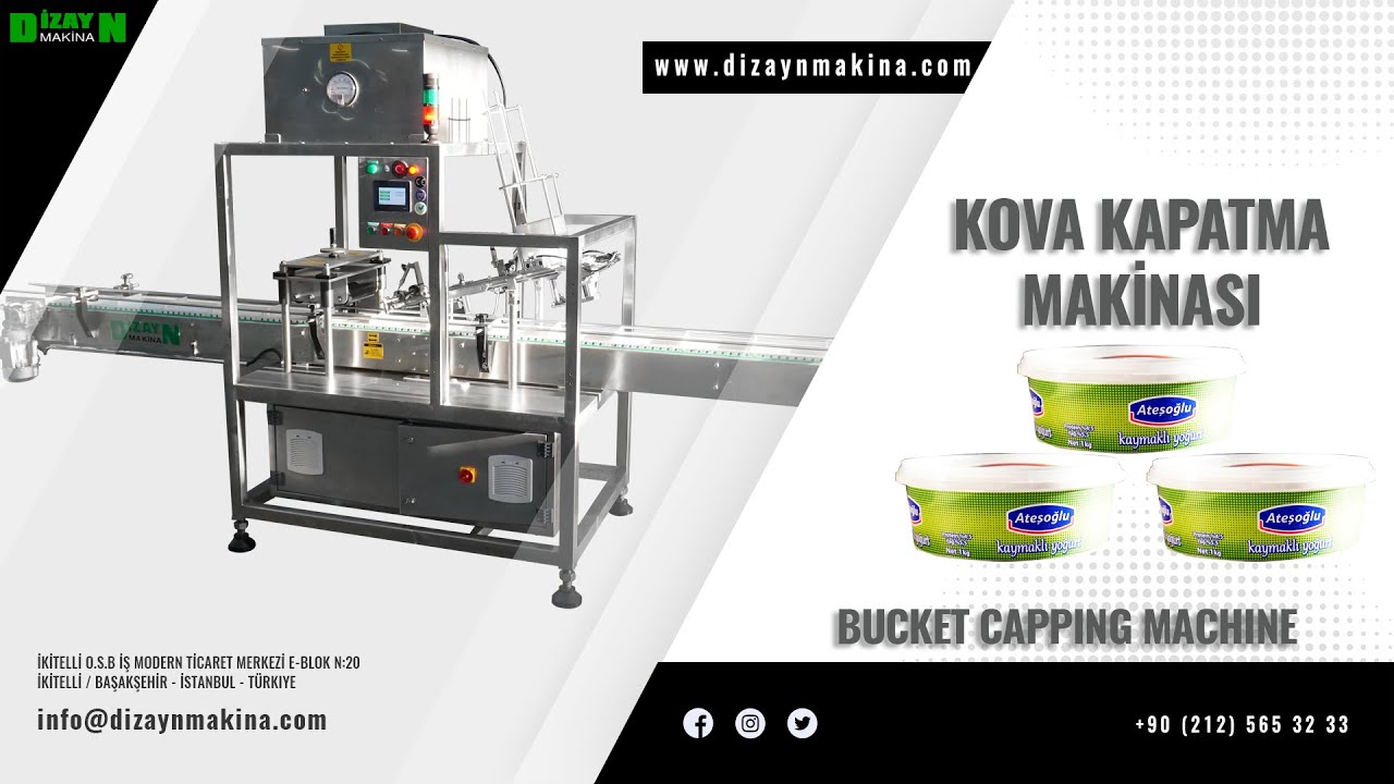 Bucket Capping Machine - Kova Kapatma Makinası