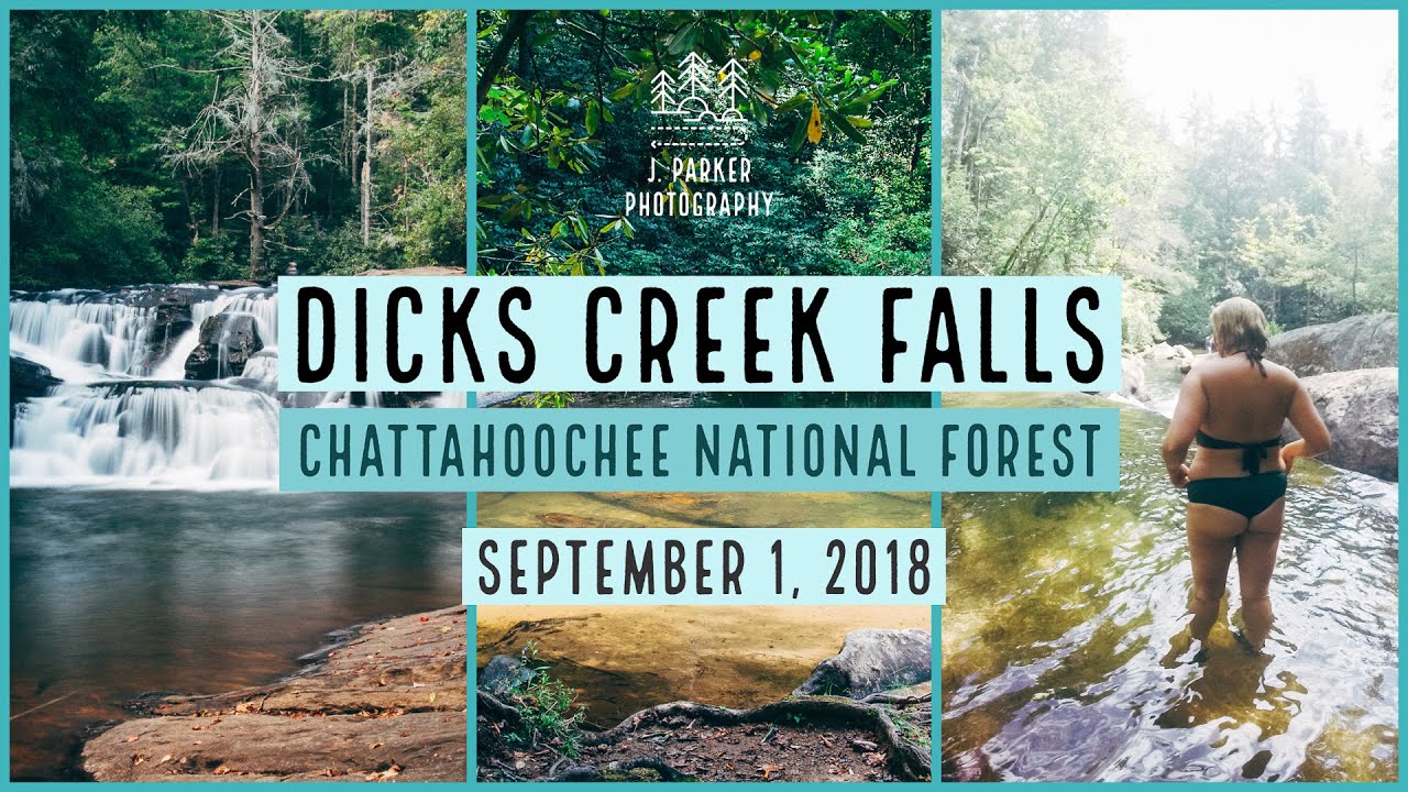 Waterfall Swimming - Dick's Creek Falls in Dahlonega, Georgia