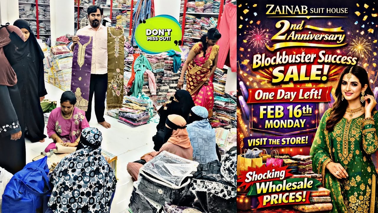 Day 2 Blockbuster Response HUGE Success SALE 💥 One Day Remaining FEB : 16 - Mon Visit The Store Now 