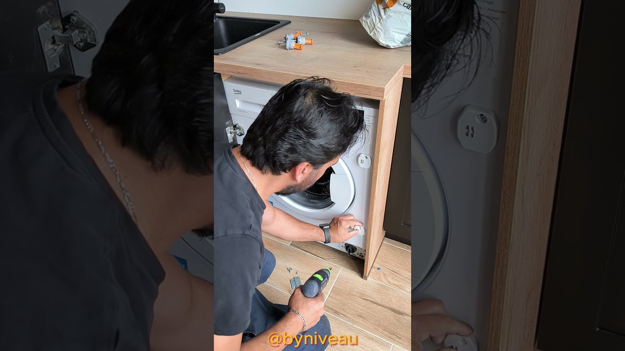 Installation lave-linge integre / built-in washing machine installation