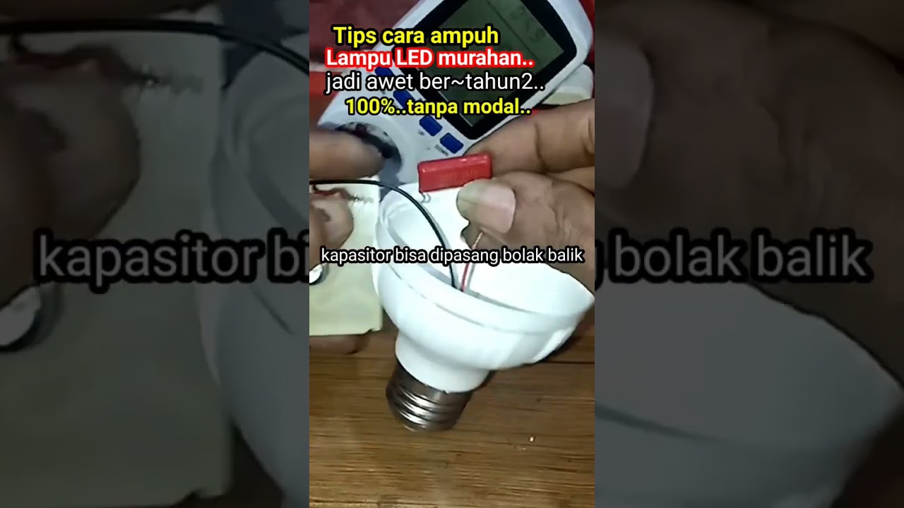 story Tips Cara ampuh Lampu LED murahan jadi awet bertahun tahun #tutorial #lampumurah