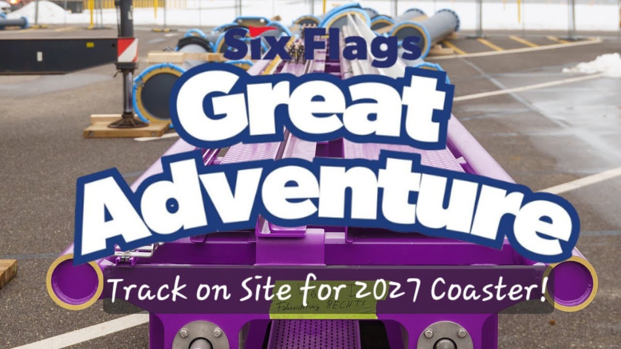 Six Flags Great Adventure New Track for 2027 coaster on site!