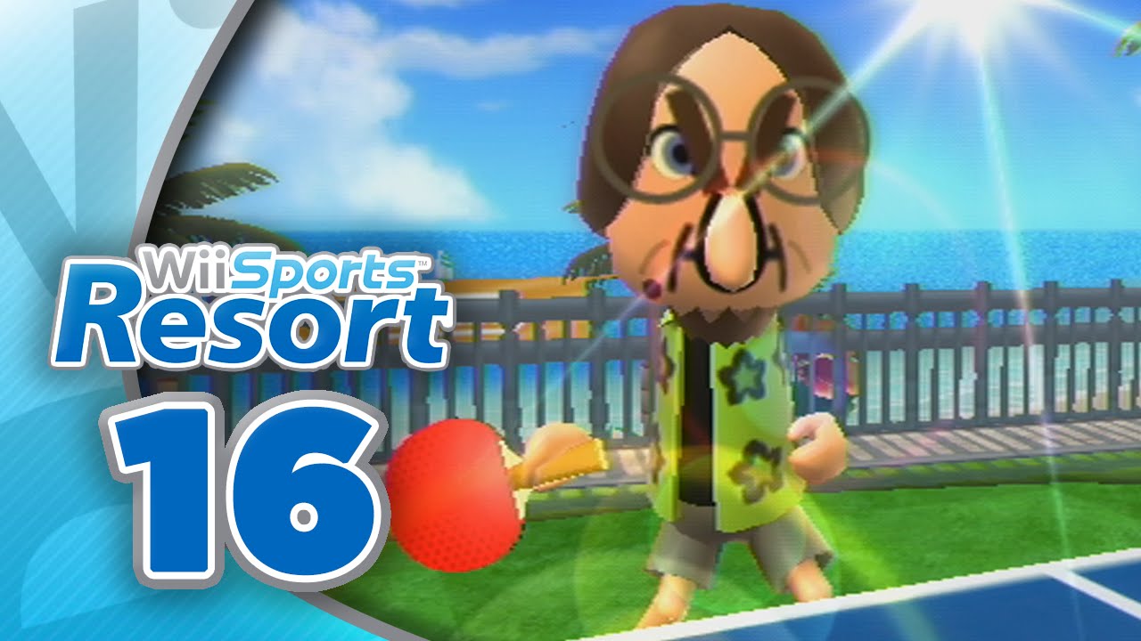 Wii Sports Resort: Часть 16 | Настольный теннис — Возвращение (4 игрока)