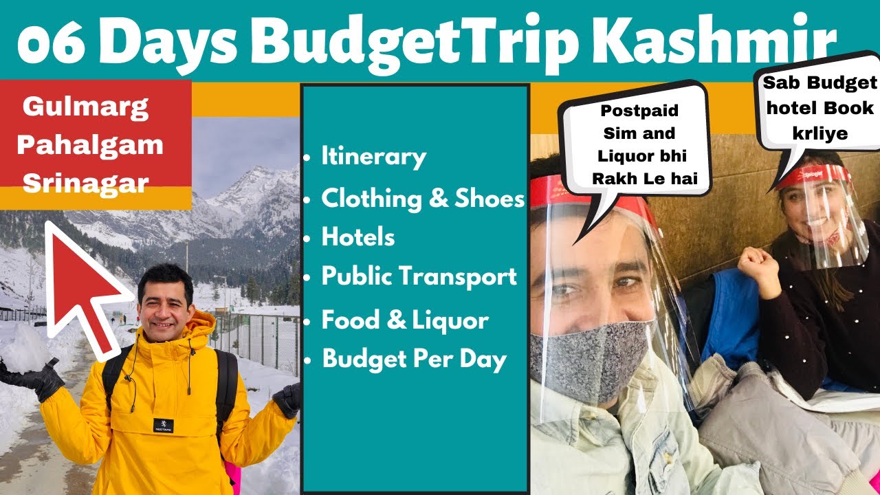 Complete Budget Trip To Kashmir | Gulmarg 2021| Pahalgam 2021| House boat|
