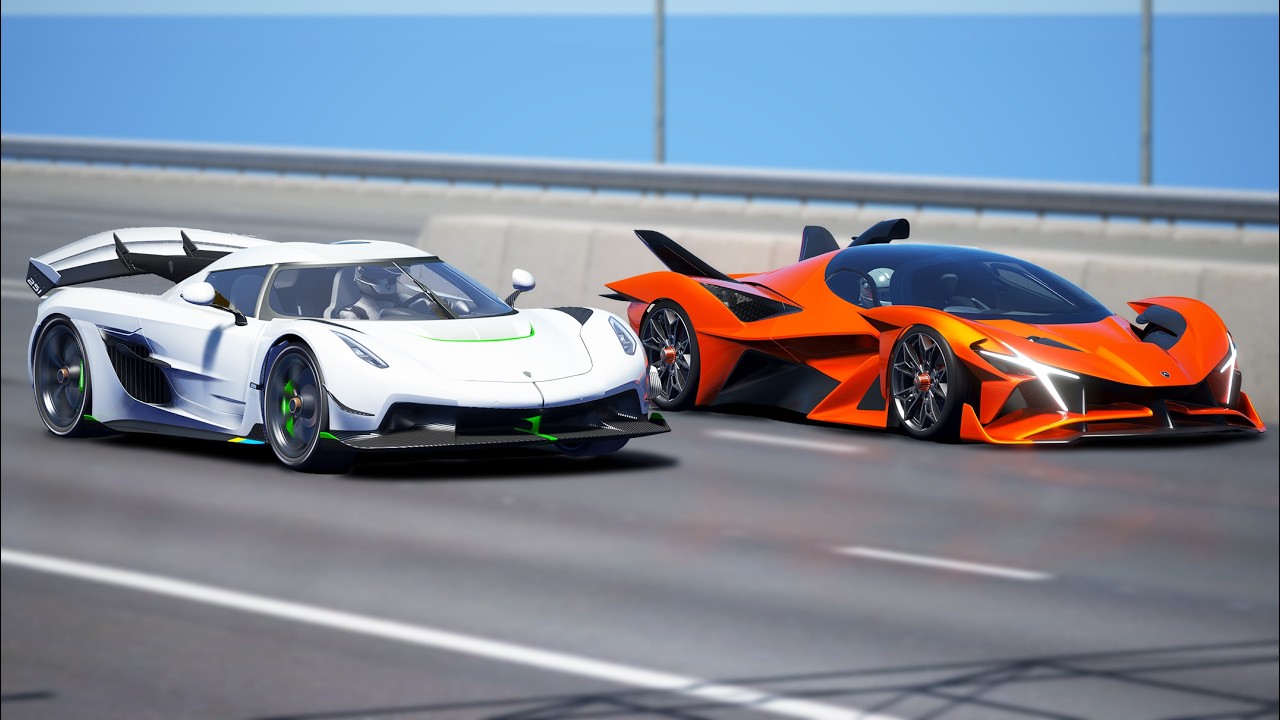 1,000KMH!!! Apollo Project Evo vs Koenigsegg Jesko | DRAG & TRACK RACE