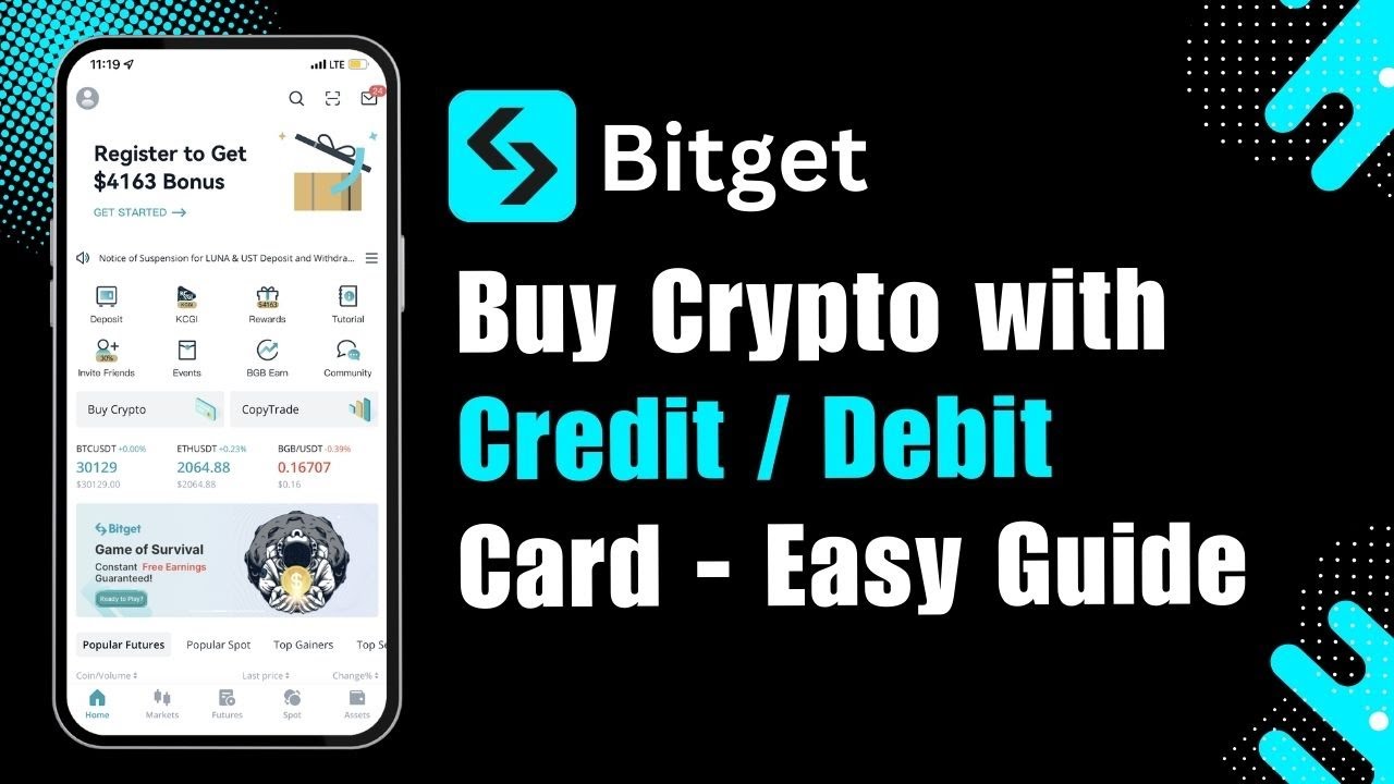 How to BUY Crypto on Bitget App with Credit /Debit card/ eWallets | Tutorial