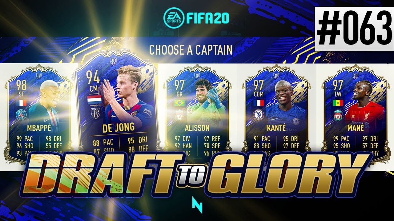 TOTY DE JONG IS INSANE!! - FIFA20 - ULTIMATE TEAM DRAFT TO GLORY #63