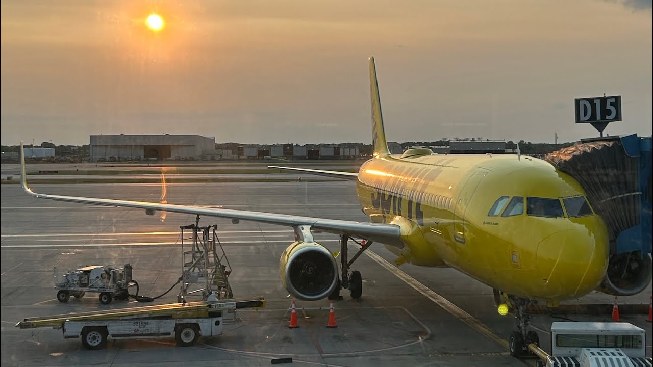 Full Flight: Spirit Airlines Airbus A320 - NK 417 From Detroit To Fort Lauderdale (DTW-FLL)
