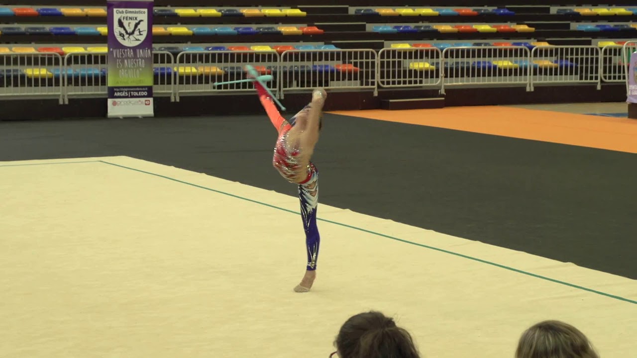 ORO Individual Cadete Masculino Mazas Copa Base Gimnasia Rítmica, Ricardo León, Calahorra, VII Tro