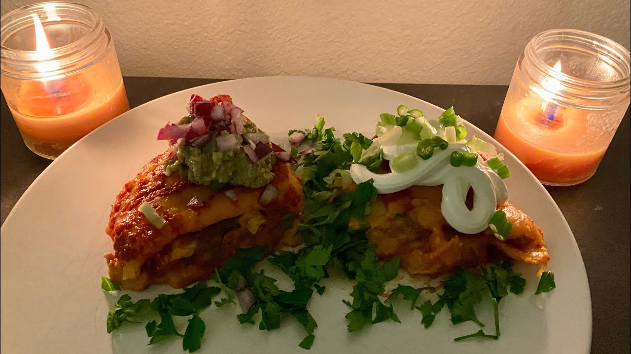 30 min 2AM chicken enchiladas 