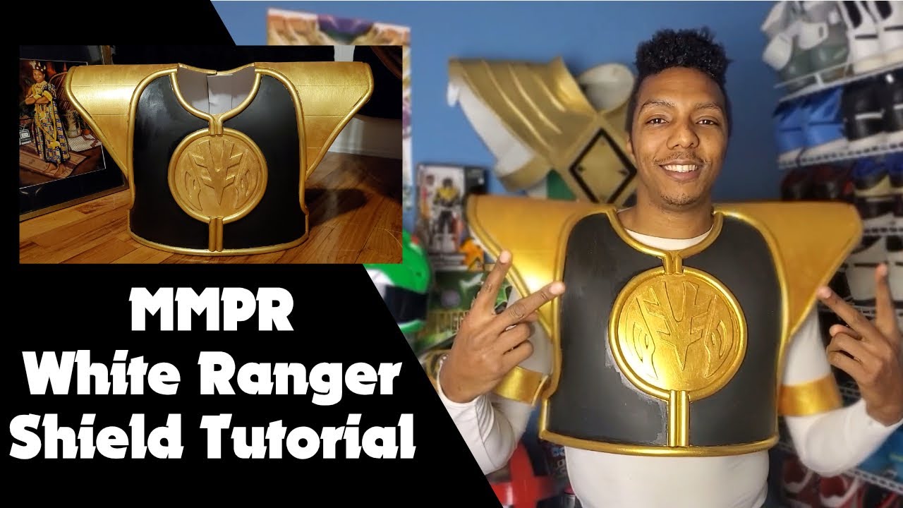 DIY White Ranger Shield tutorial | Mighty Morphin Power Rangers | BEST WAY!