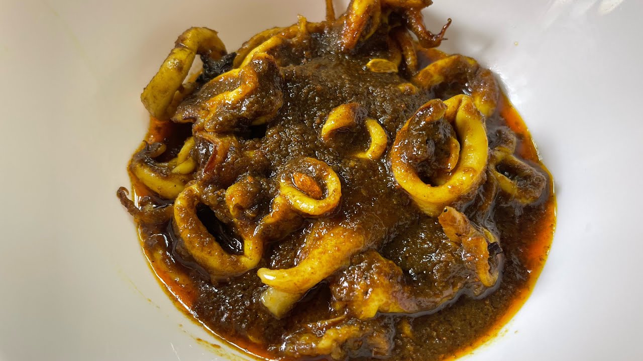Masak Apa Masak Mystyle Sotong Masak Hitam BerempahBkack ink Squids with Spices