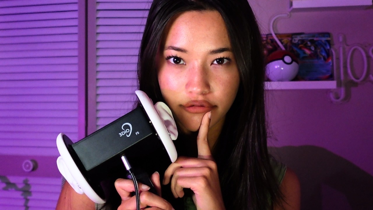 ASMR 3DIO Ear to Ear 😴 Clicky Whispering, Mouth Sounds, Inaudible Whispers & Cozy Rambling