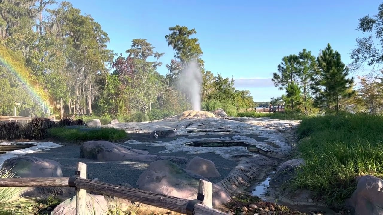 Fire Rock Geyser at Disney&rsquo;s Wilderness Lodge