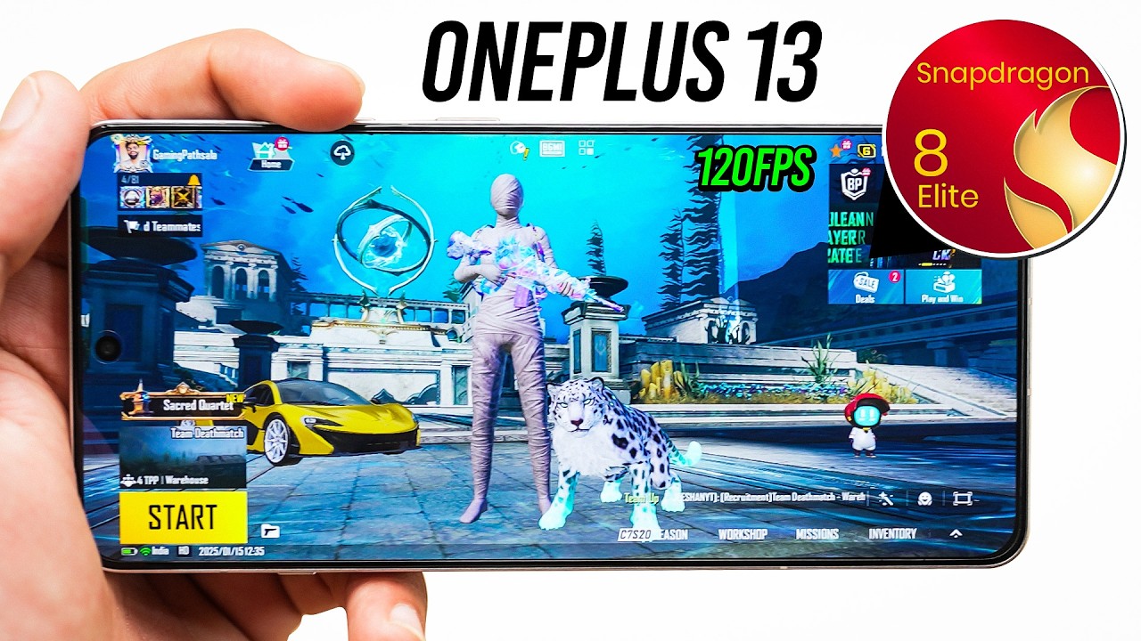 OnePlus 13 - 120 FPS PUBG Test with FPS! 🔥 Heating & Battery Drain 🤐