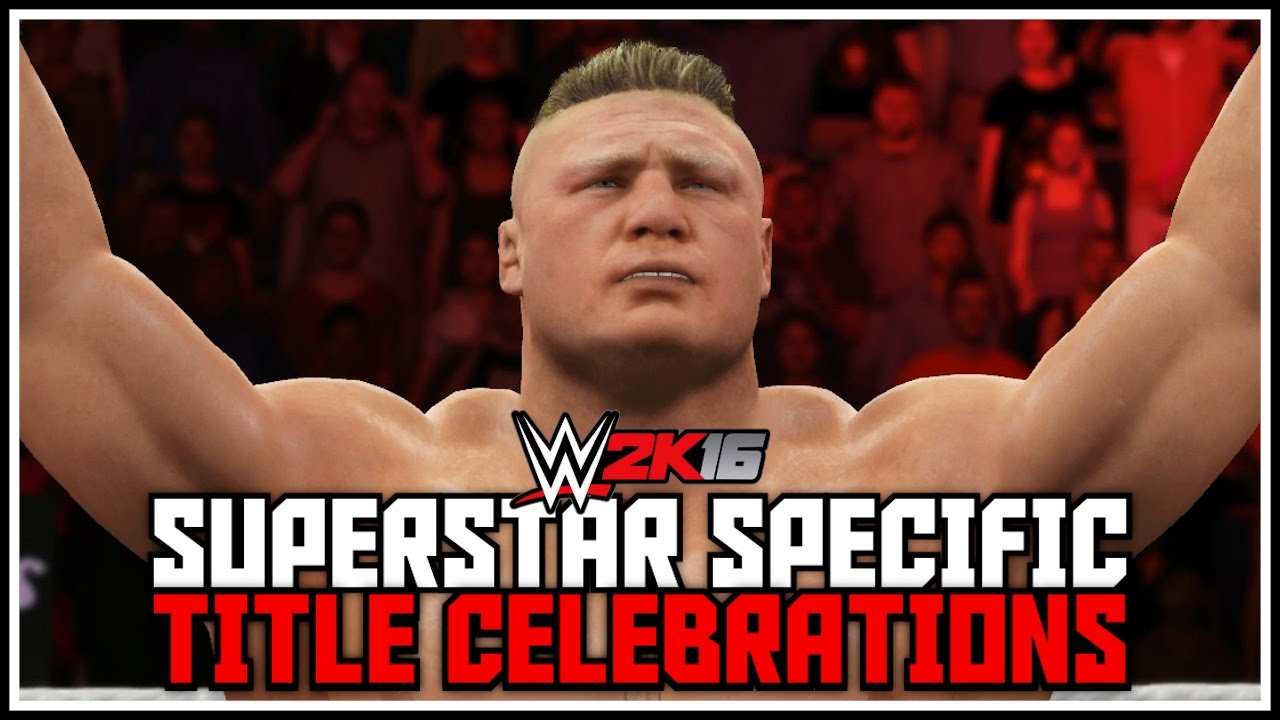 WWE 2K16 - Awesome Superstar Specific Title Winning Celebrations! (New & Old)