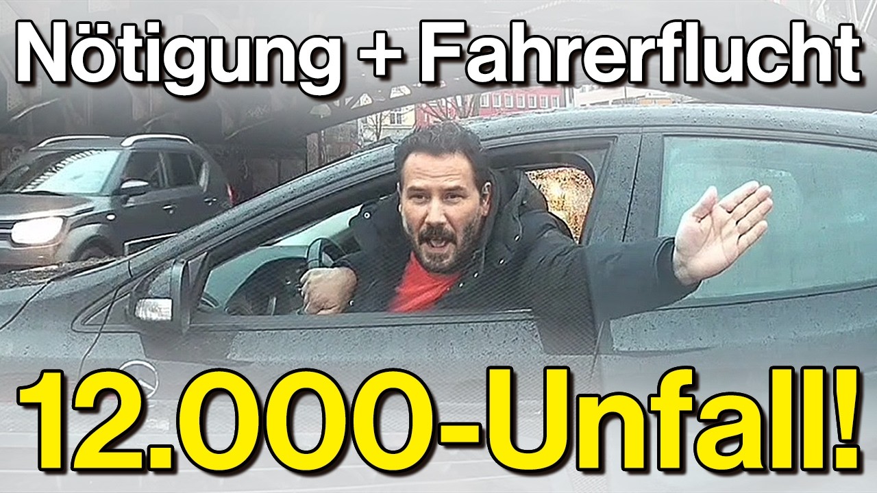 Fahrerflucht nach Unfall, Vollbremsung bei 250km/h und Irres Wendemanöver | Dashcam Deutschland #160