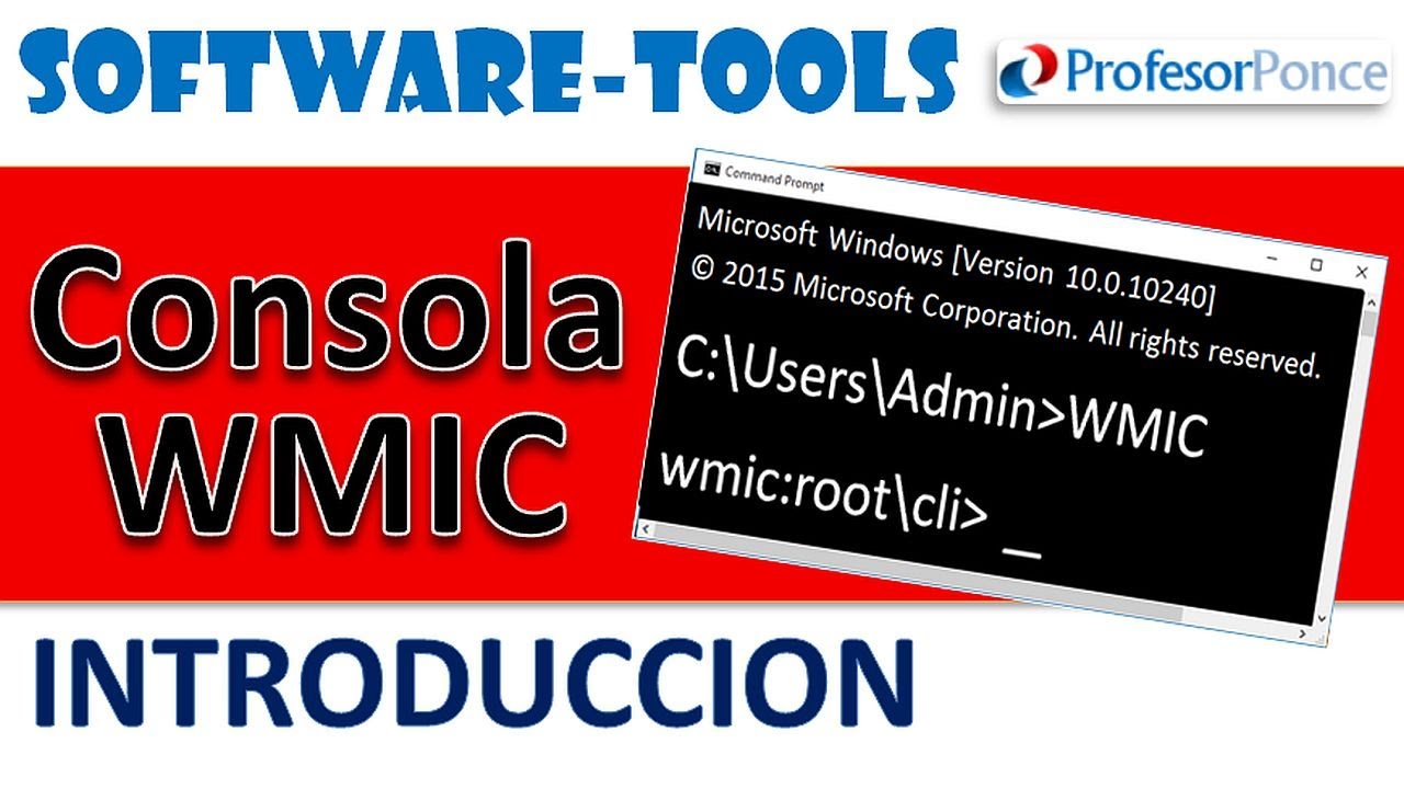 Introducción la consola de comandos WMIC de Windows