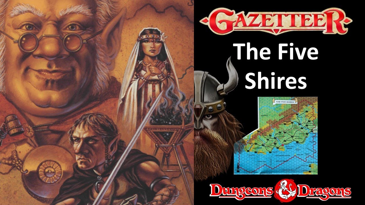 Gaz8 The Five Shires - the eighth BECMI Gazetteer set in the Known World (Mystara)
