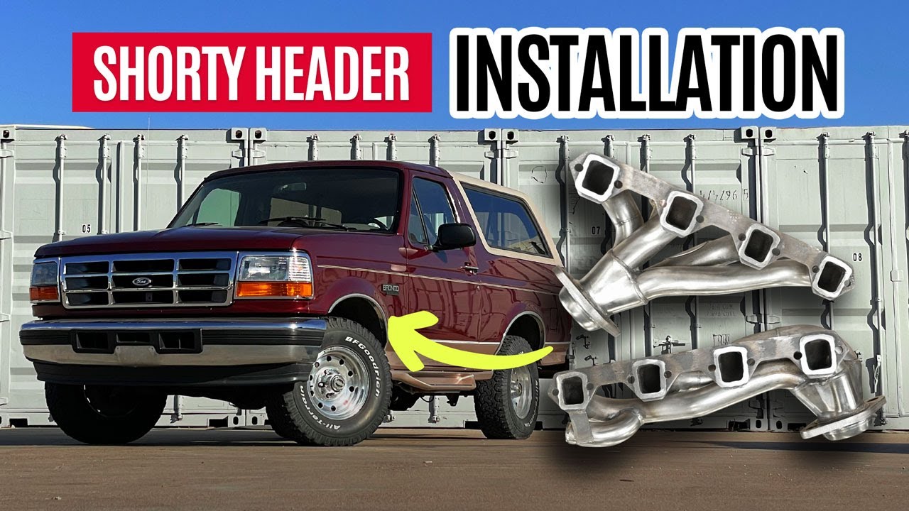 OBS Ford Bronco и Lightning: снятие заводского коллектора 5,8 л и установка короткого коллектора