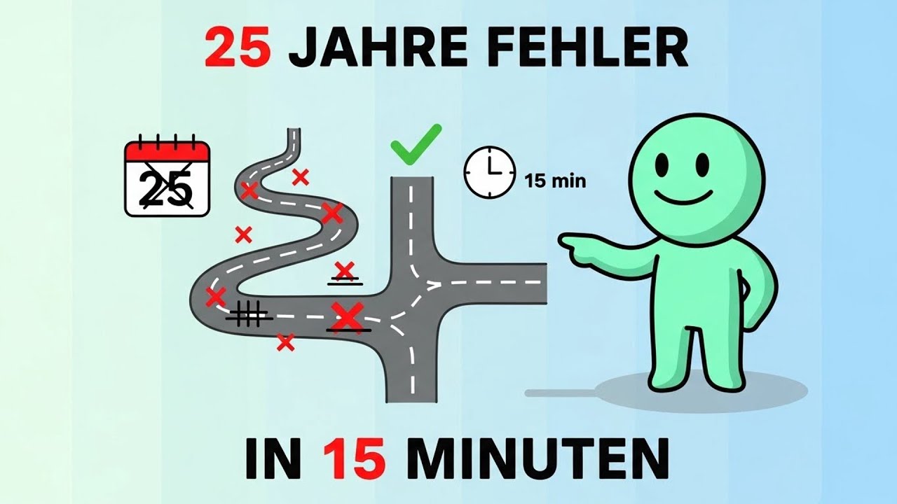 25 Jahre Fehler komprimiert in 15 Minuten (spar dir die Umwege)