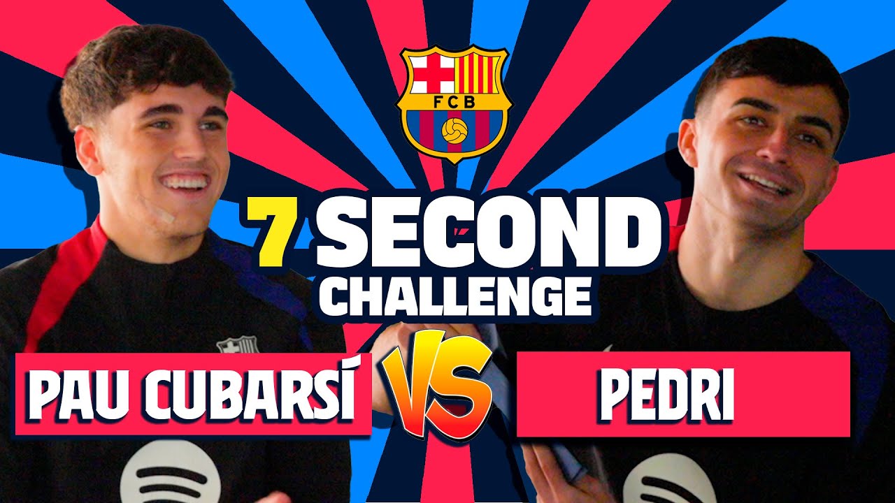 ⏱️ CUBARS&Iacute; vs PEDRI | 7 SECOND CHALLENGE (SPANISH SUPER CUP EDITION!) 🔥