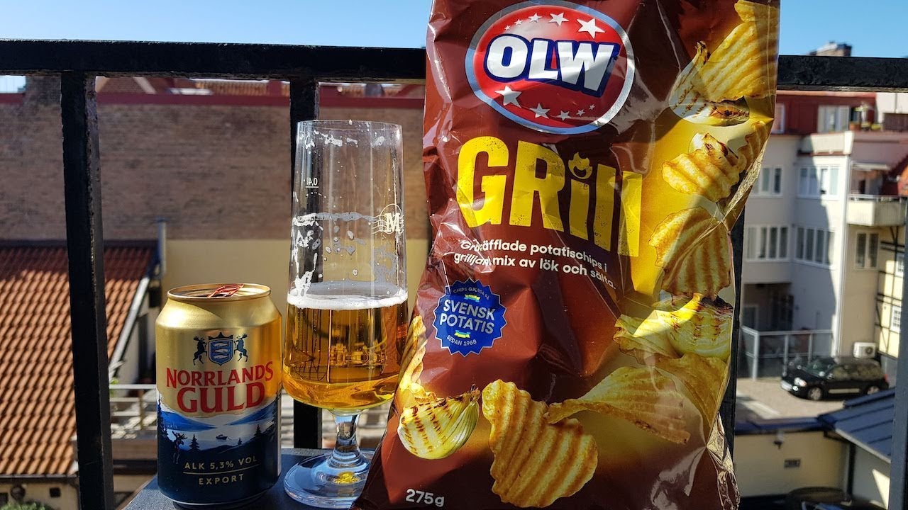 Обзор Olw Grill Chips & Spendrups Norrlands Guld Export Lager