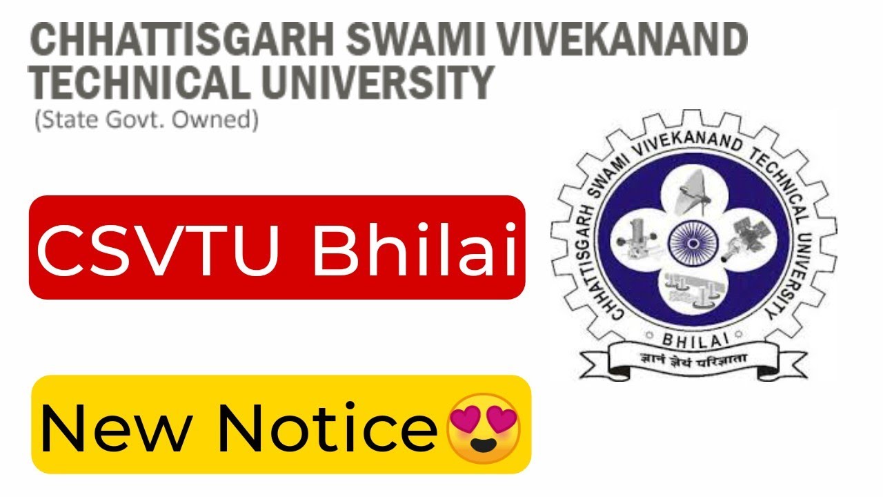 csvtu bhilai new notice | csvtu bhilai news today | csvtu exam news | csvtu bhilai #csvtu