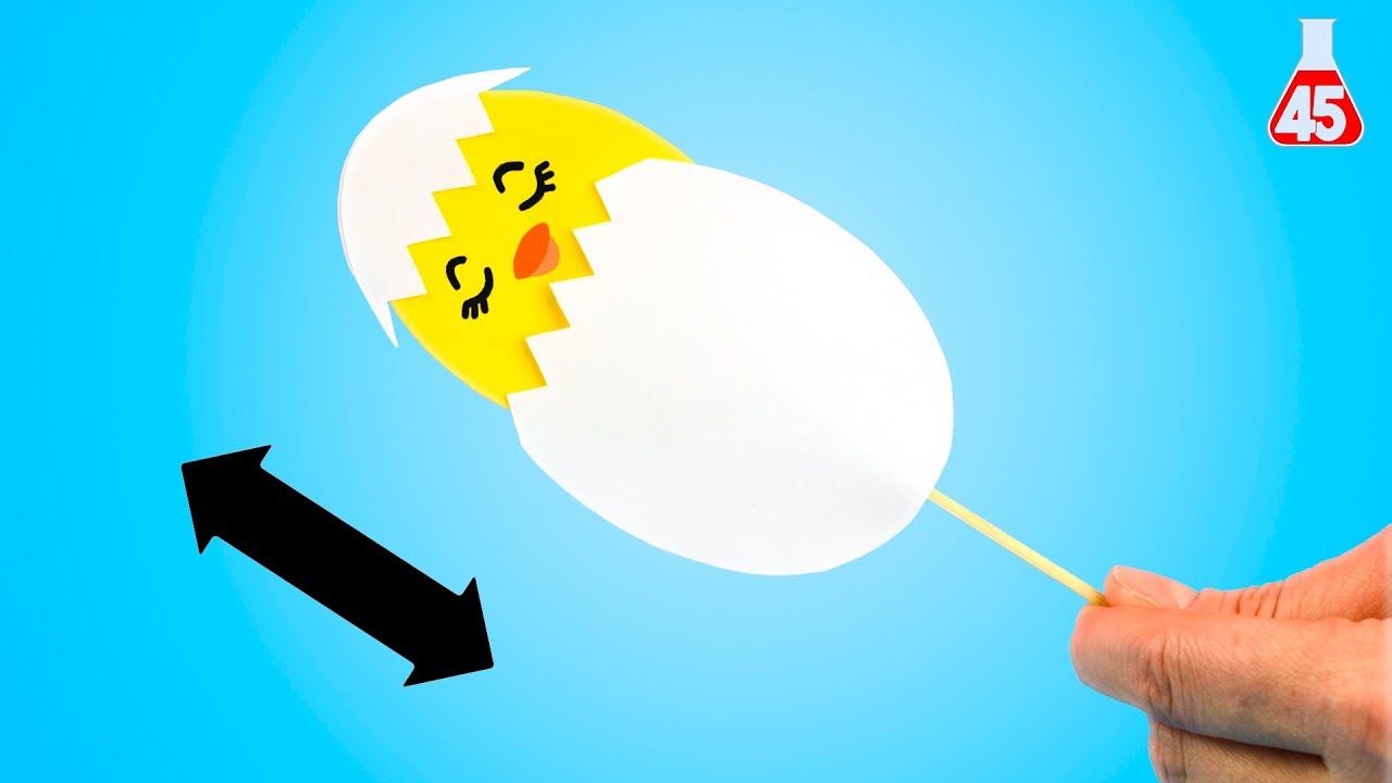 Lavoretti di pasqua facile | Facciamo uccellino di carta