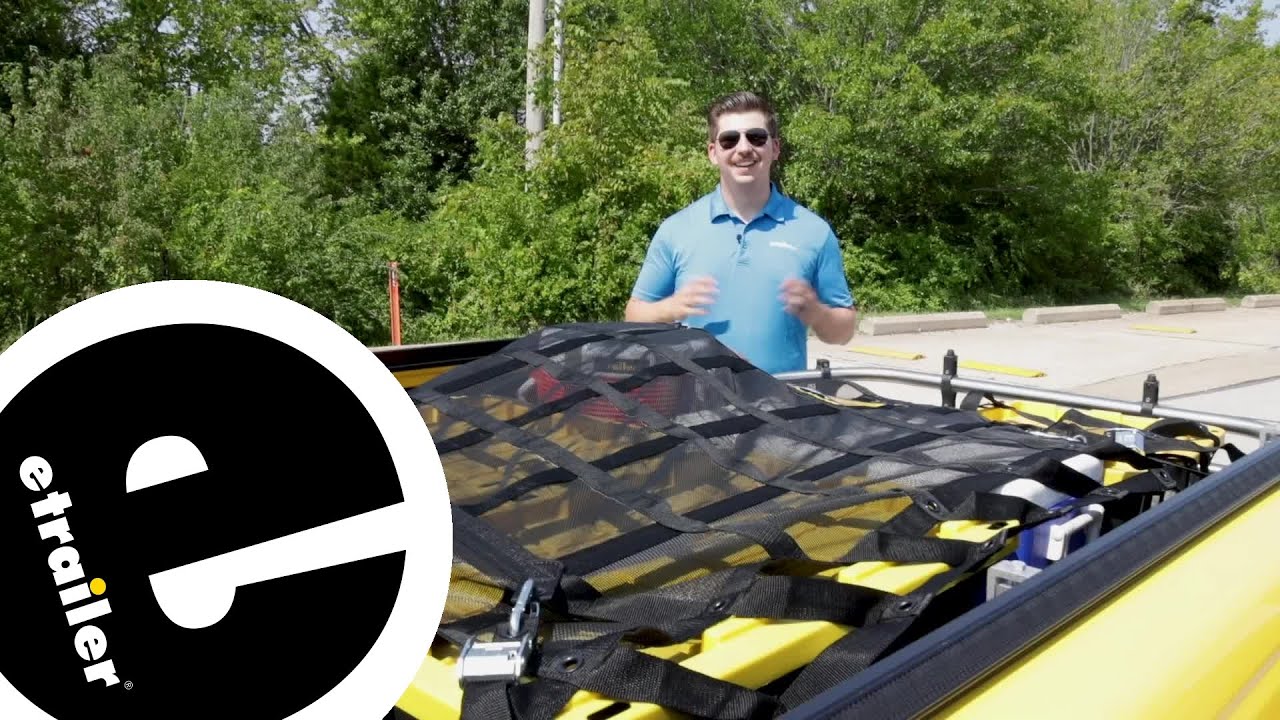 etrailer | Gladiator Trailer Cargo Net with Cam Buckle Tie-Downs: The Breakdown