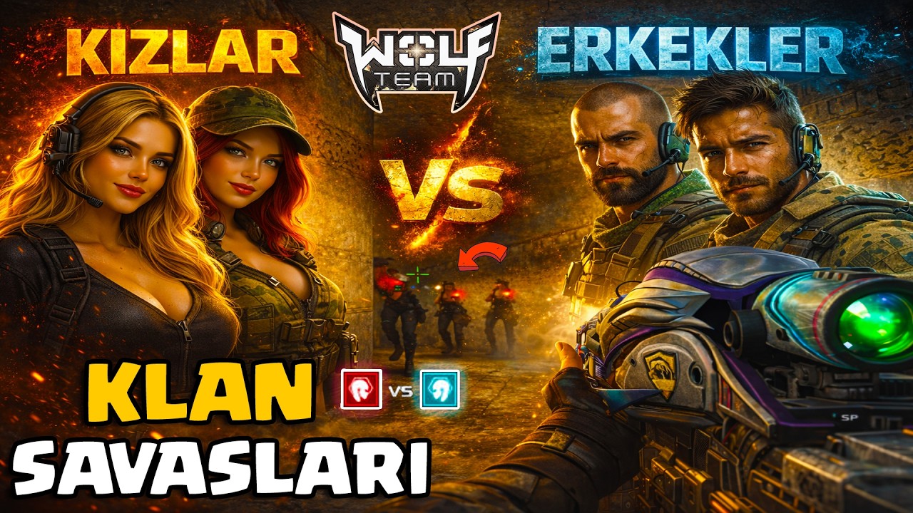 WOLFTEAM KIZLARLA ASKERİ SK KLAN SAVAŞI! | MilitaryTC vs Awien | FAKE COMEBACK | de_İkiTapınak
