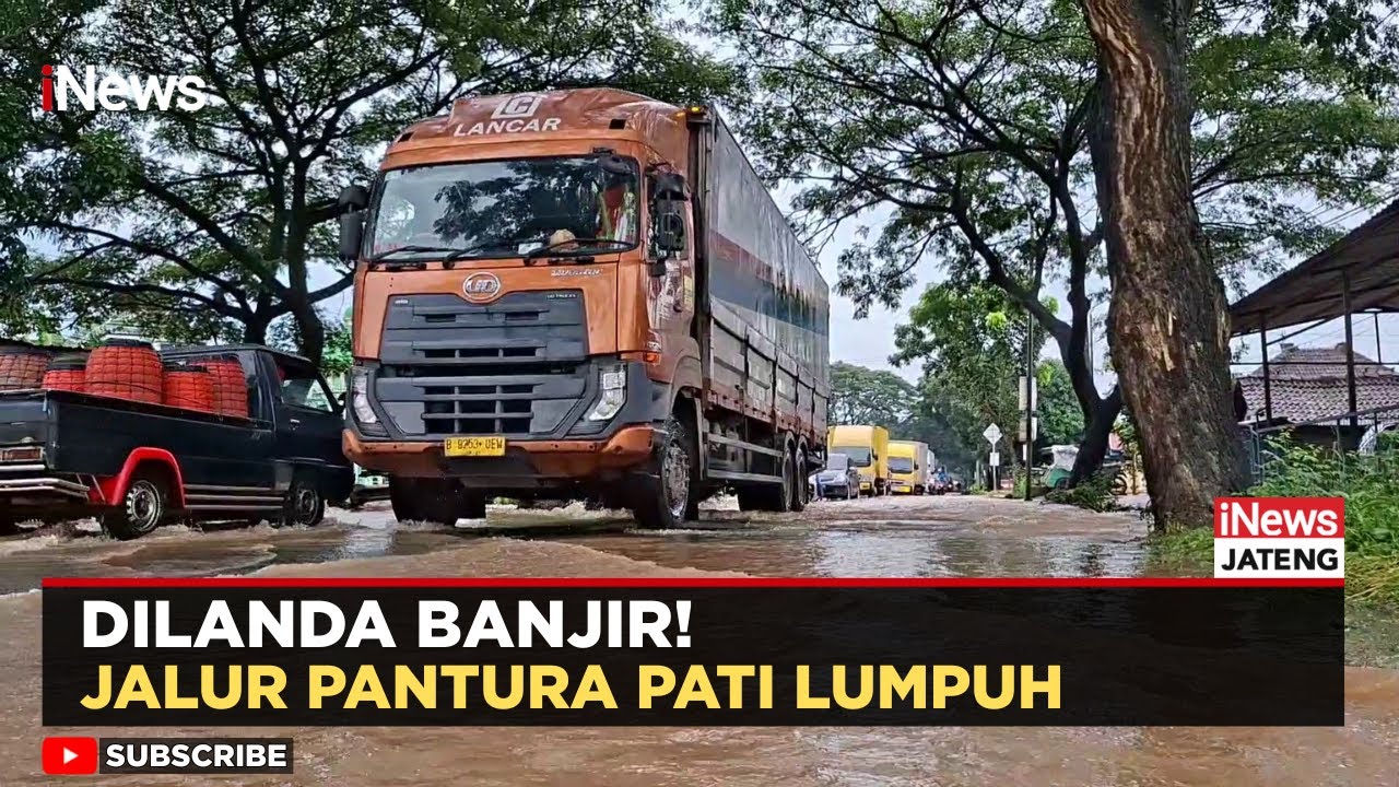 Pantura Pati–Juwana Lumpuh! Banjir Picu Macet Parah dan Rekayasa Lalu Lintas | iNews Jateng
