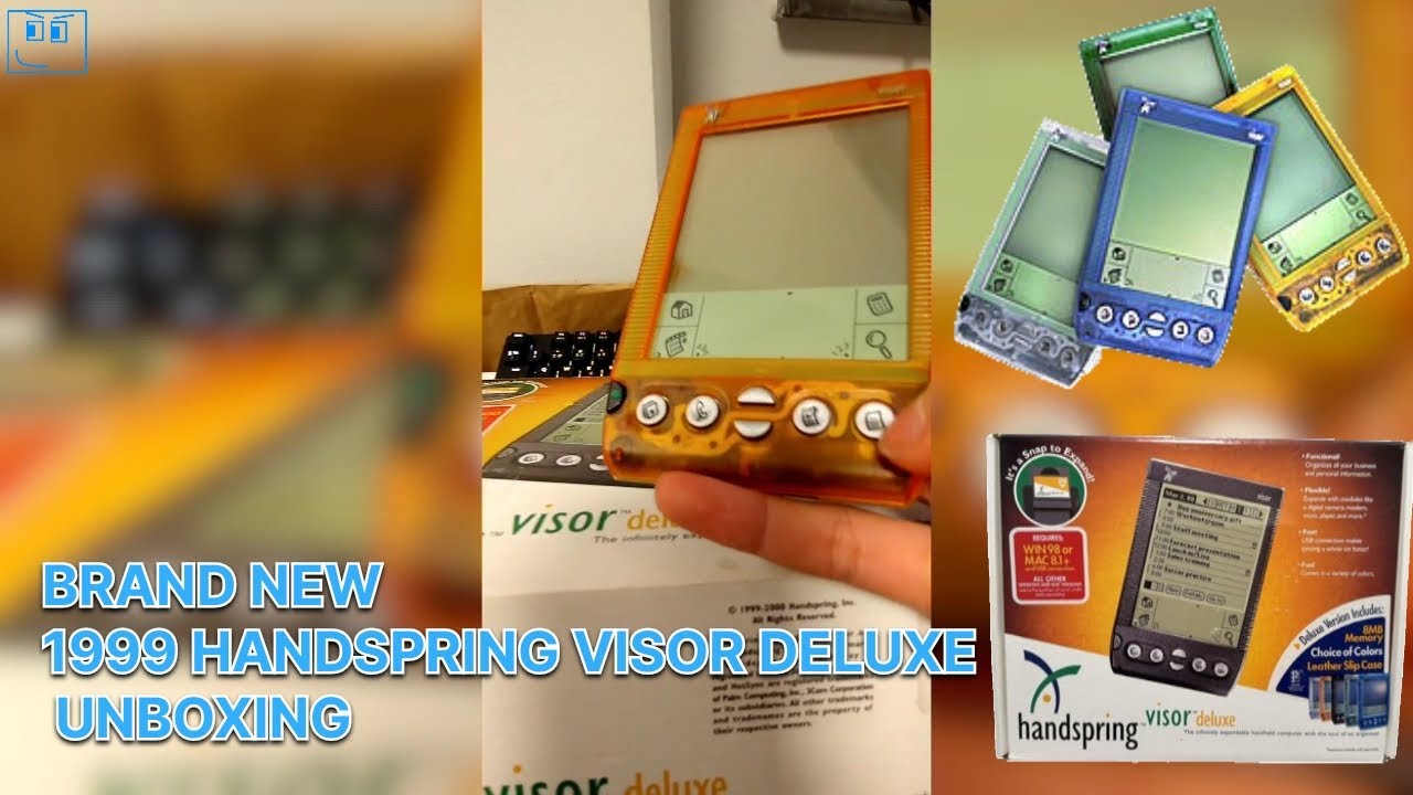 handspring visor deluxe y2k transparent pda computer from 1999-2000 #nostalgia #pda #y2k