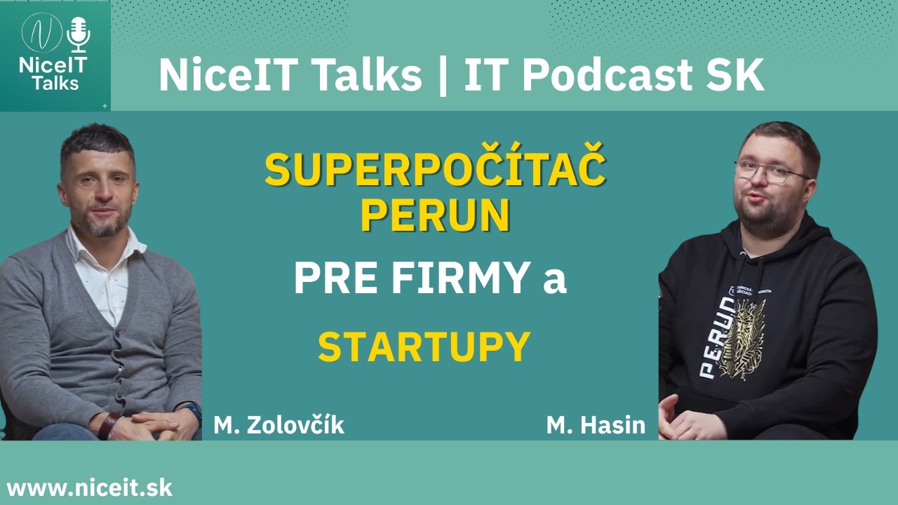 NiceIT Talks #9 Ako superpočítač Perun mení našu vedu a AI s Martin Hasin.