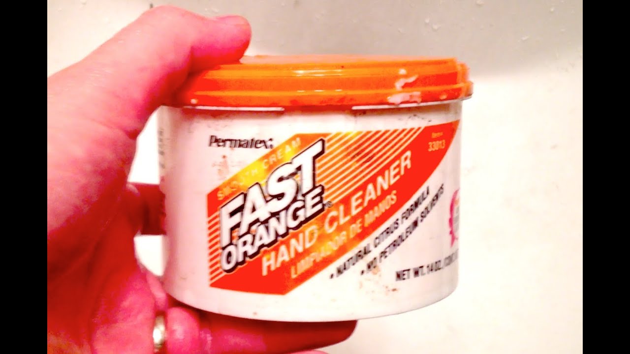 Fast Orange Hand Cleaner Review Demonstration Natural Citrus Formula