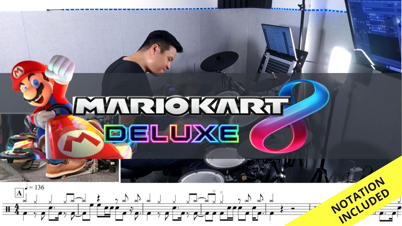 Mario Kart 8 Deluxe - Credits (Drum Cover) - Raymond Goh
