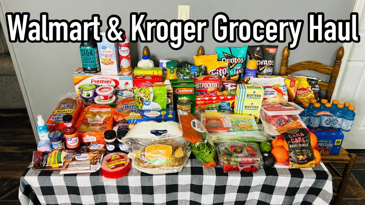 Выгодные покупки с ценами | Семья из 4 человек из Кентукки | Walmart и Kroger | Январь 2023 г.