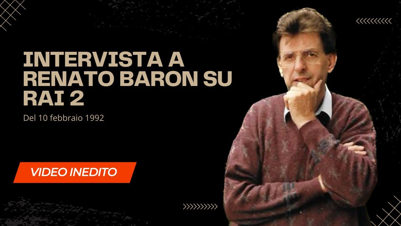 Intervista a Renato Baron su Rai 2