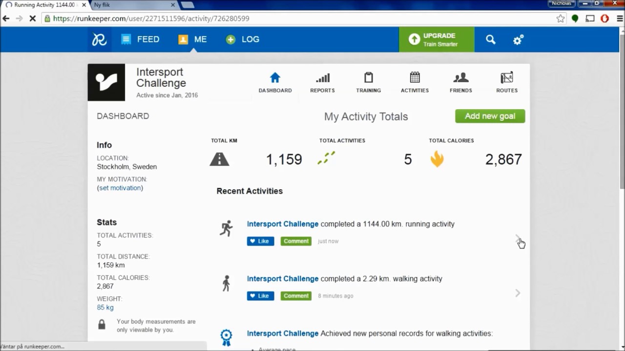 Challengize - How to edit a workout on Runkeeper