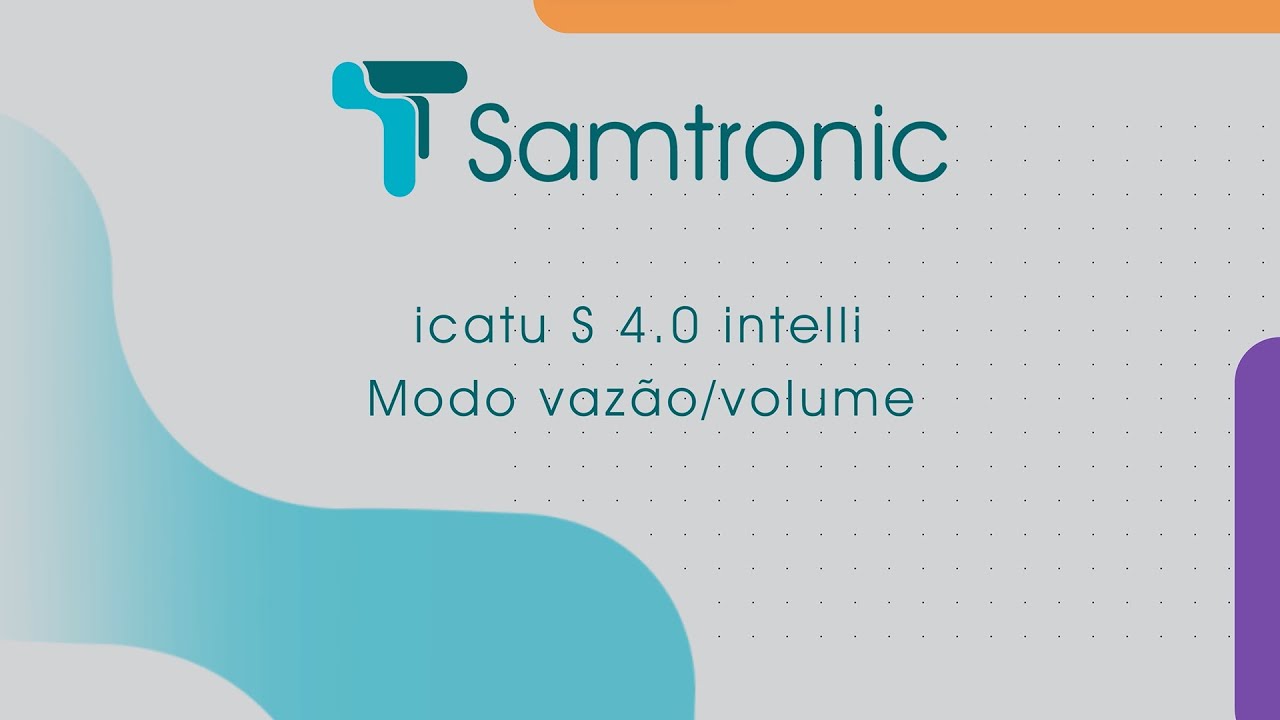 Como Programar Vazão e Volume na Bomba Samtronic Icatu S 4.0 | Português