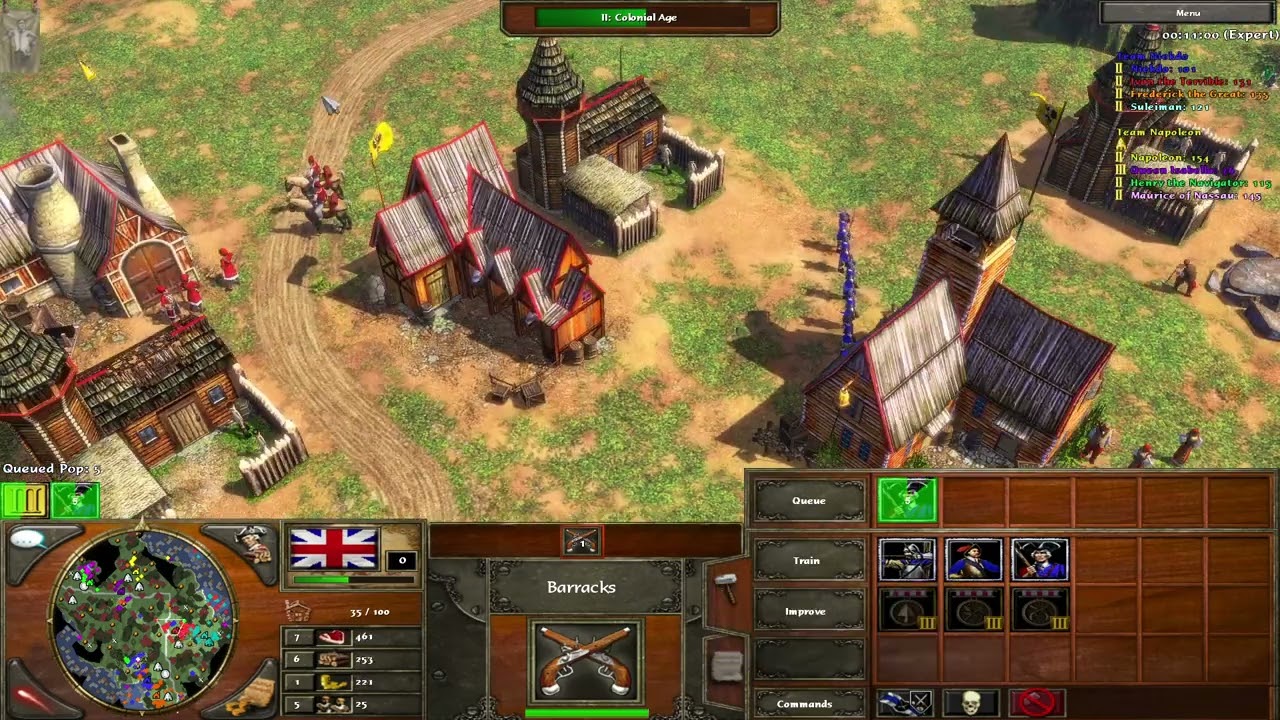 AGE OF EMPIRES III: Niekdo's Skirmish Struggles 63 - YUUUUUUUUUGE Battle! (EXPERT)w/ commentary