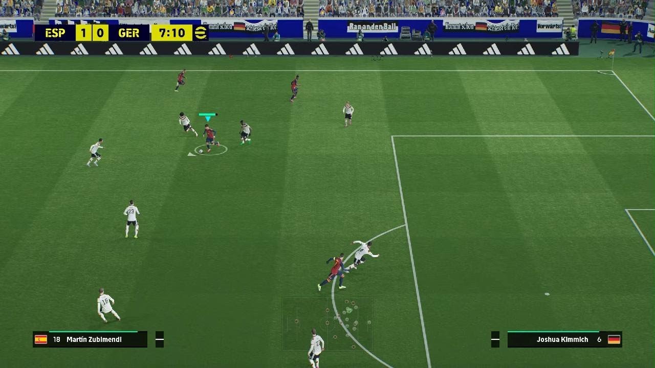 Spain Vs Germany. Friendly match. Legend difficulty. #efootball #ps5 #football 