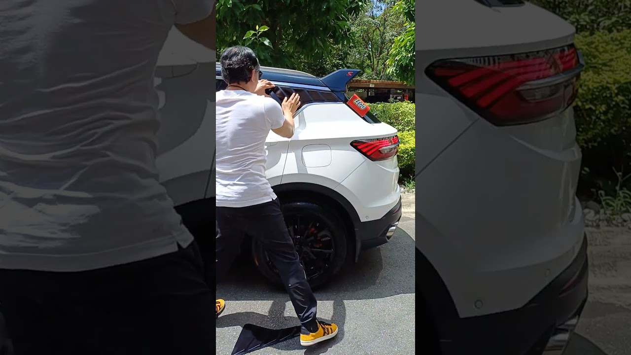 My COOLRAY rear side window louvers installation.