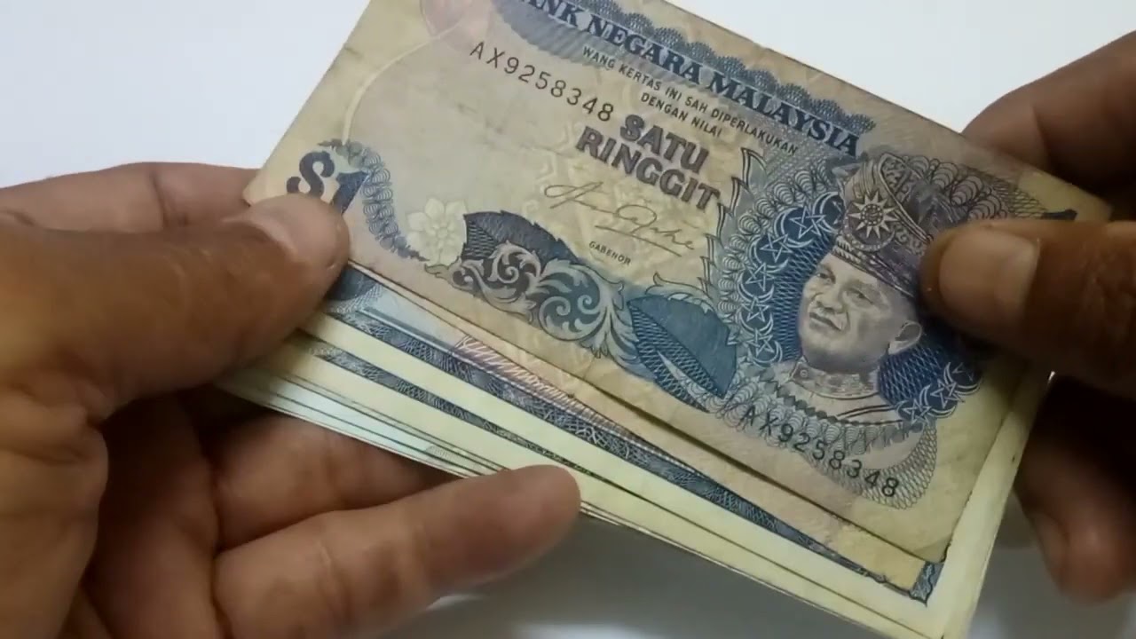 Wang kertas lama Malaysia RM1 ¦ old Malaysia RM1 note #rm1lama #oldnotes