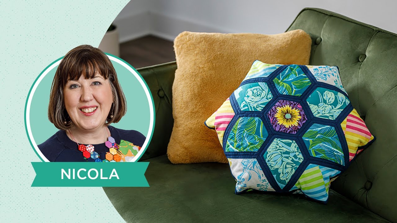 Make a Daisy & Grace Quilt-As-You-Go Throw Pillow w/ Nicola Walton of Daisy & Grace (Video Tutorial)