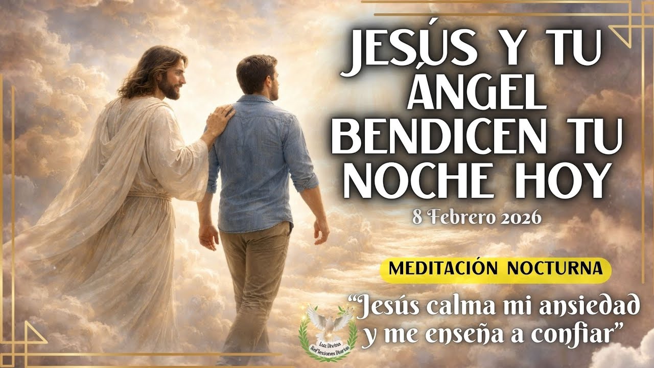 🐑Jesús calma tu ansiedad | Oración nocturna para dormir en paz (Tormenta calmada – Marcos 4)✨️