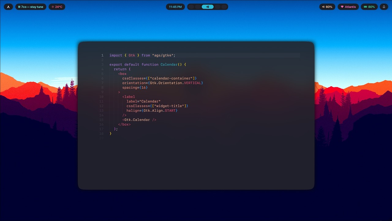 Моя конфигурация для программирования на Hyprland (4 года)