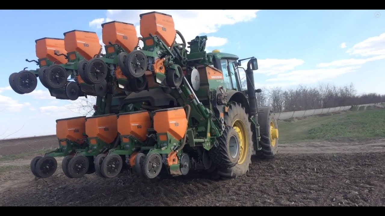 Начали сеять подсолнечник, но не мы | John Deere 6155М AMAZONE ED 6000